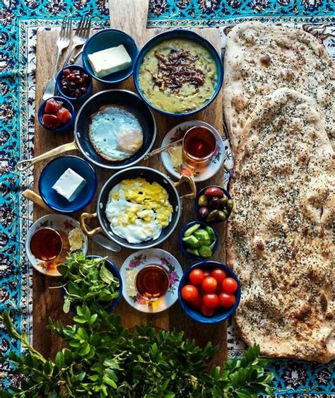 Traditional Persian Breakfast Persian Food Iranian Cuisine Persian