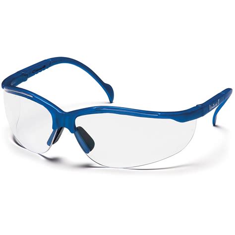 pyramex smb1810s venture ii safety glasses metallic blue frame clear lens full source