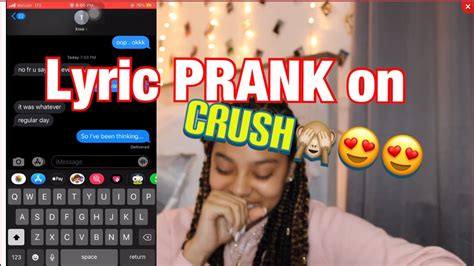 Lyric Prank On Crush Gone Wrong Plot Twist Youtube