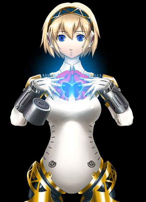 The Big Imageboard Tbib Aegis Persona Android Blonde Hair Blue