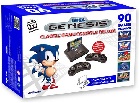 Amazon Com Atgames Sega Genesis Classic Game Console Deluxe
