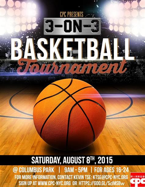 3 On 3 Basketball Tournament Flyer Template