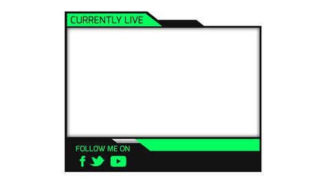 Twitch Live Streaming Overlay Facecam Template Twitch Overlay Gambaran