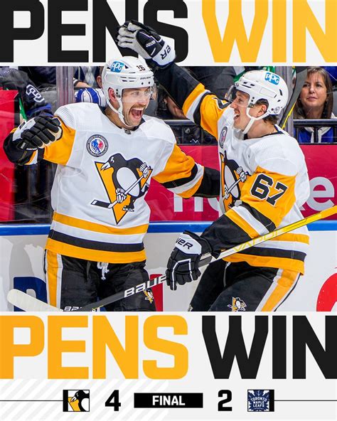 Pittsburgh Penguins On Twitter Peng Win In Toronto