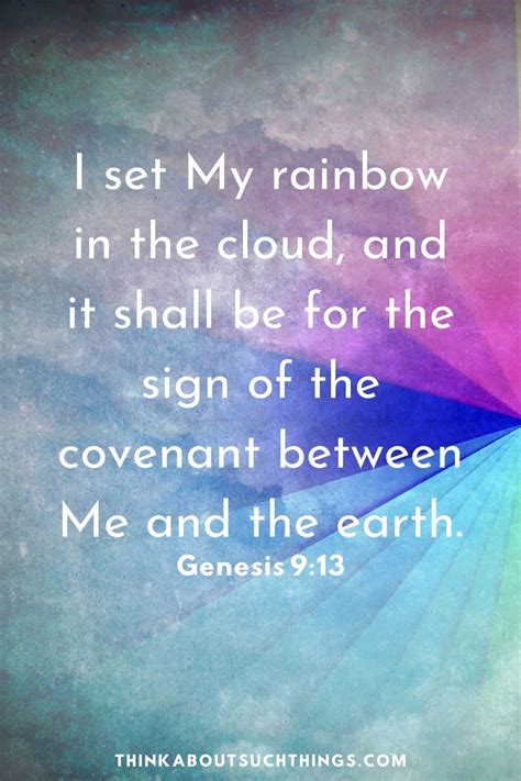 Beautiful Bible Verses About Rainbows Think About Such Things