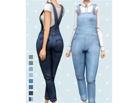 The Sims 4 Pixelore Overalls Recolored By Butterscotchsims Sims 4
