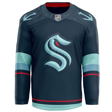 The seattle kraken had an impact on the 2021 nhl trade deadline on monday even though they couldn't make a trade and won't debut as an expansion team until next season. Seattle Kraken home jersey. in 2021 | Hockey jersey, Nhl ...