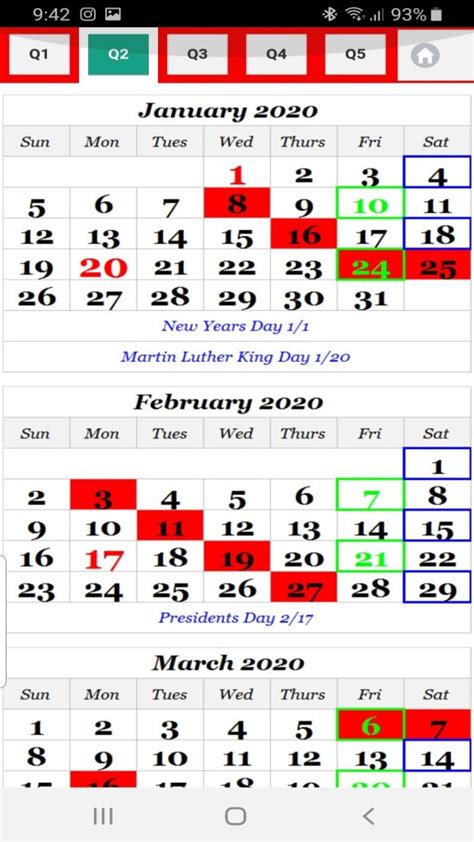 Rotating Days Off Calendar Usps 2024 2024 Calendar Printable