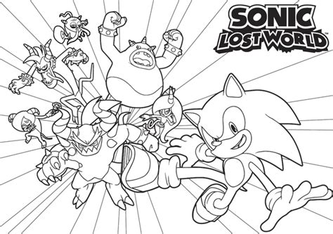 🖍️ Sonic Lost World Printable Coloring Page For Free
