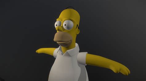 Homer From The Simpsons 3d Model By Lewis C F 591201 823eff0