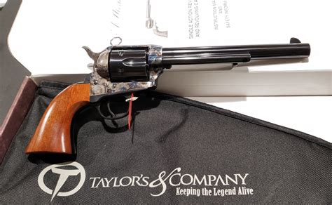 Taylors Uberti 1873 Cattleman 75″ Case Color Wood Grip 38 40 550911