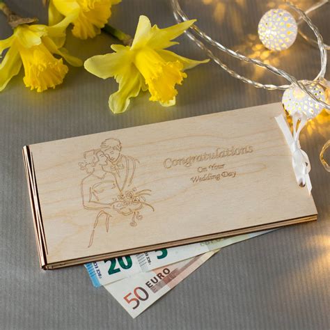 Wooden Money Envelope For A Special Day By Natural T Store