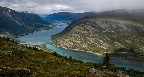 A River Leading To The Town Of Lom In Jotunheimen Norway Oc