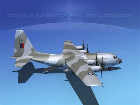 Lockheed C 130 Hercules Royal Air Force 3d Model By Dreamscape Studios
