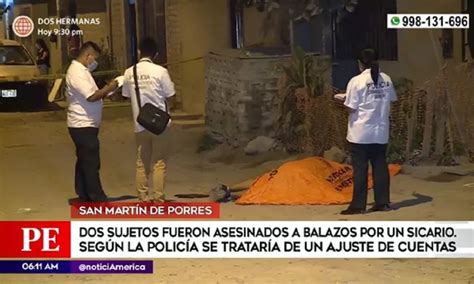 SMP Sicario asesina a balazos a dos sujetos América Noticias