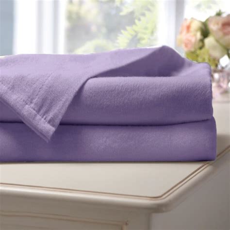 Sleepynights Single Lilac 100 Brushed Soft Cotton Thermal Flannelette