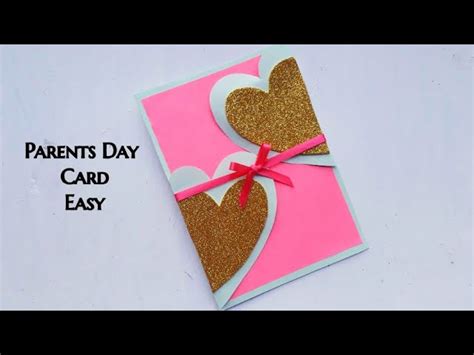 Parents Day Card Making Handmade Easy And Beautiful Card For Parents