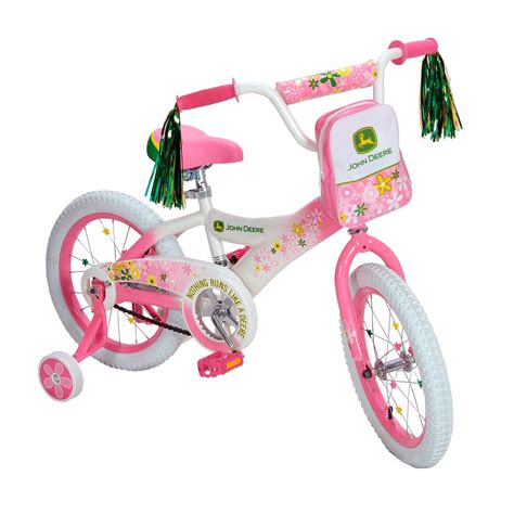 Tomy John Deere 16 Inch Girls Pink Bike Fitness And Sports Wheeled