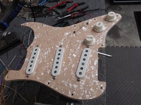 Handcrafted Loaded Srv Pickguard For Stratocaster Premium Quality