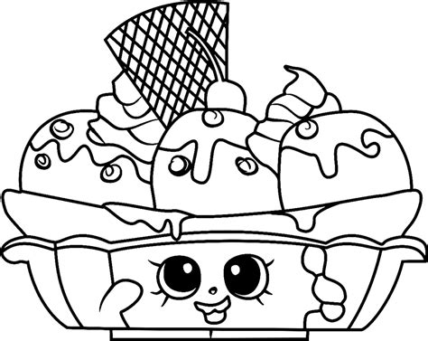 Printable Shopkins Coloring Pages Cute Little Toys Print Color Craft