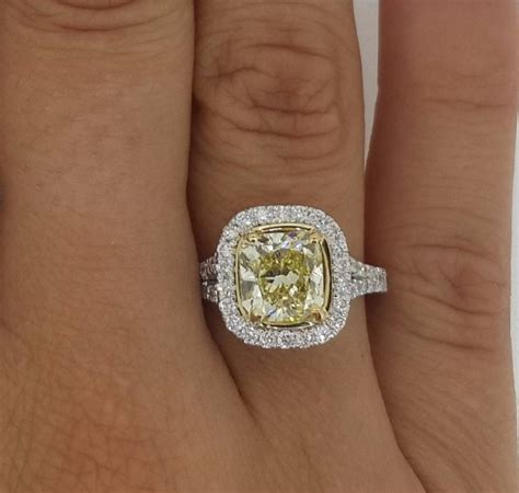 5 Carat Cushion Cut Diamond Engagement Ring Ara Diamonds