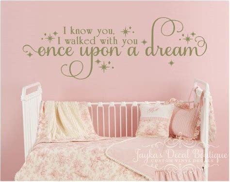 i know you i walked with you once upon a dream wall decal custom vinyl decal vinyl wall