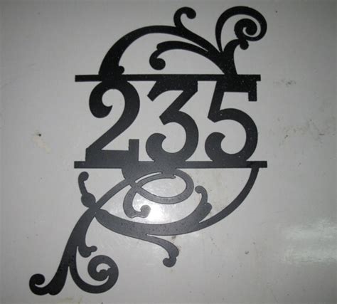Decorative Metal House Number Laser Cut House Number Sign Performance