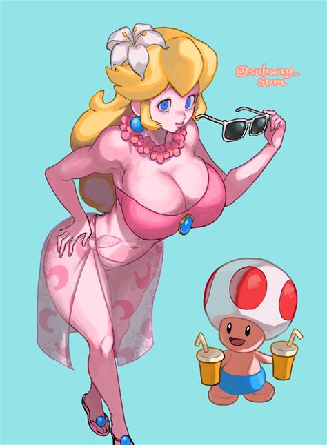 Rule 34 Big Breasts Clothed Female Female Female Focus Female Only Long Hair Mario Series