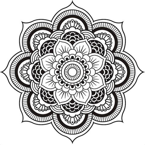 Only circles, forming a beautiful mandala. FREE 21+ Mandala Coloring Pages in AI