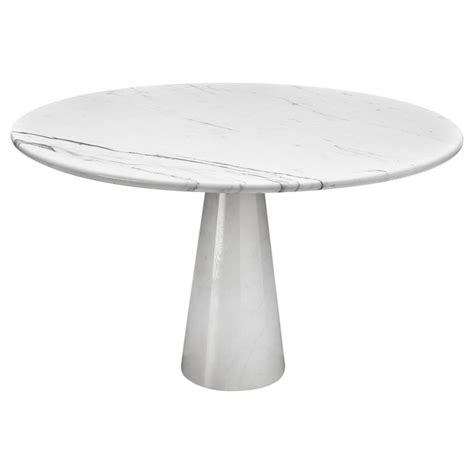White Marble Pedestal Dining Table For Sale At 1stdibs