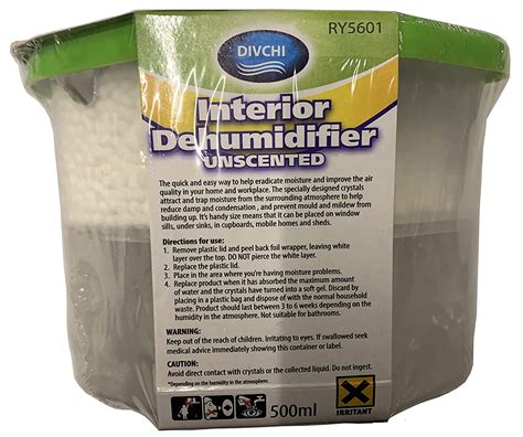 Divchi Pack Of 12x 500ml Interior Dehumidifiers For Stop Damp Mildew