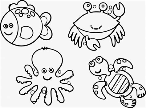 Underwater Animals Coloring Pages Coloring Pages