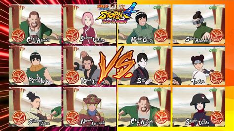 Choji Lee Shikamaru Sakura Kiba Naruto Single Match Naruto Storm Road To Boruto V