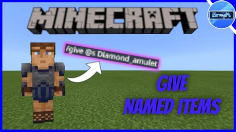 Give Named Items In Minecraft Using Commands Xbox One Ps4 Windows