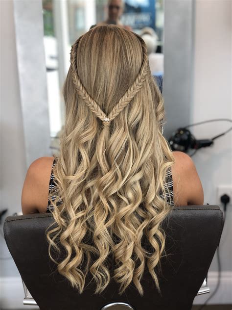 Curled With Straighteners Fishtail Braid Curls With Straightener