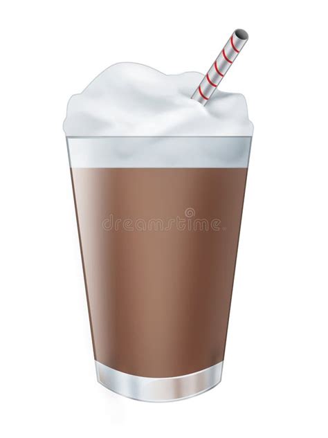 chocolate milk shake stock image image of cold white 18884283