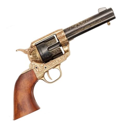 Decorated Colt Peacemaker With 475 Barrel Usa 1873 Irongate Armory