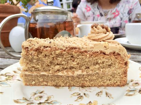 Coffee and Walnut Cake, a Classic British Cake for Afternoon Tea