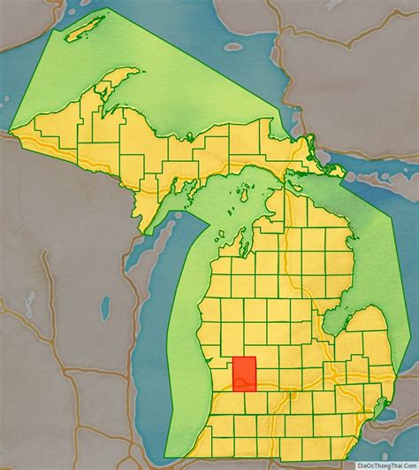 Map Of Kent County Michigan