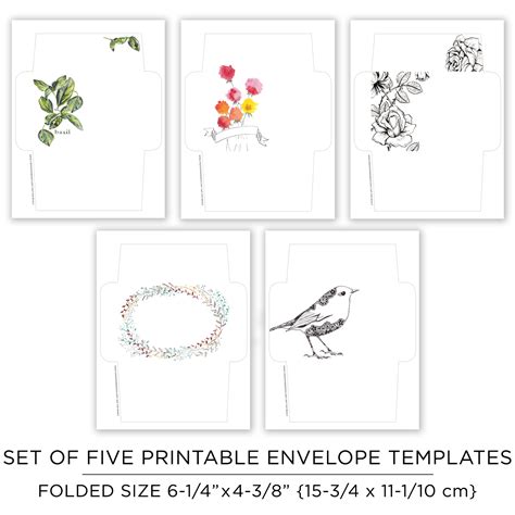 Printable Mail Art Envelope Templates The Postmans Knock