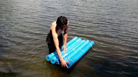 How To Make A Pool Noodle Raft Youtube