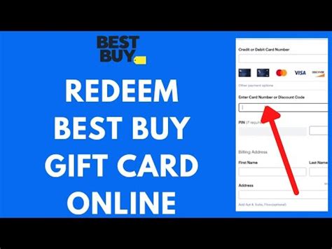 How To Redeem Bestbuy Gift Card Best Buy Gift Card Redeem Youtube
