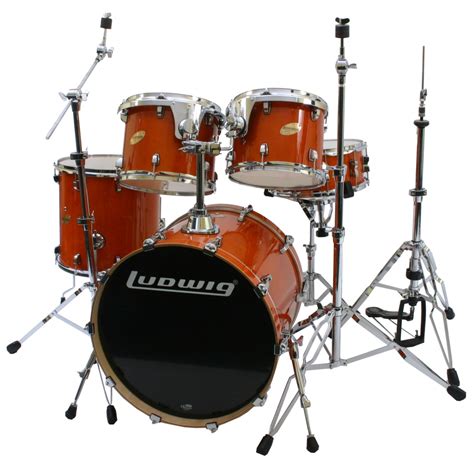 Ludwig Accent Cs Custom Elite Amber Drum Set