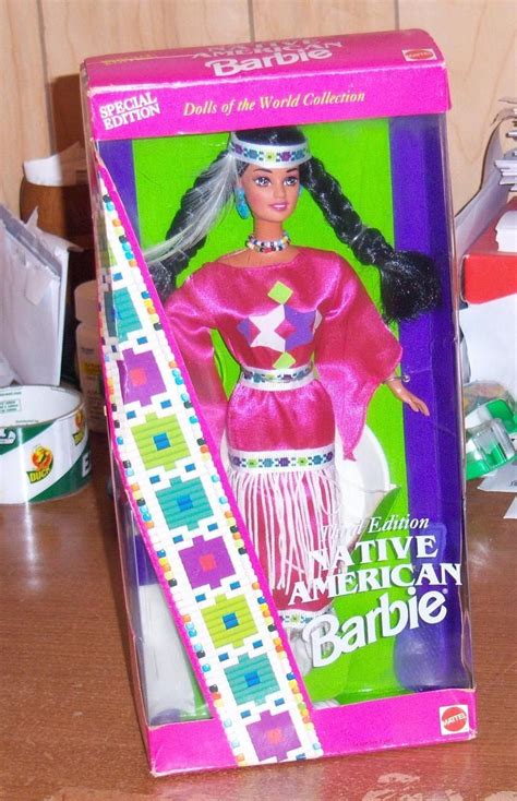 barbie doll native american special edition 1994 mattel dolls of the world mib barbie puppen