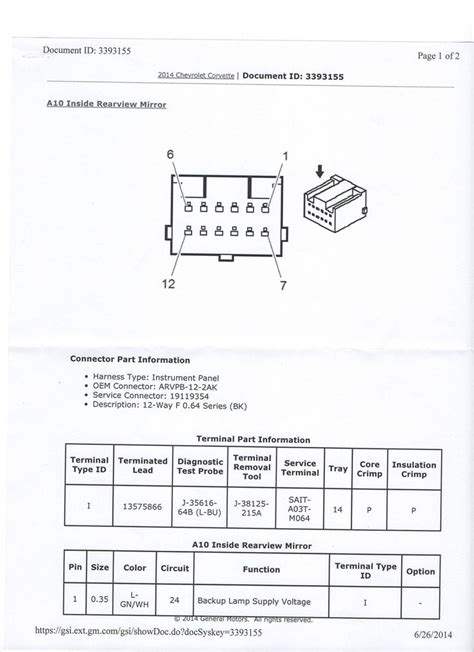 Chevy Power Mirror Wiring Diagram