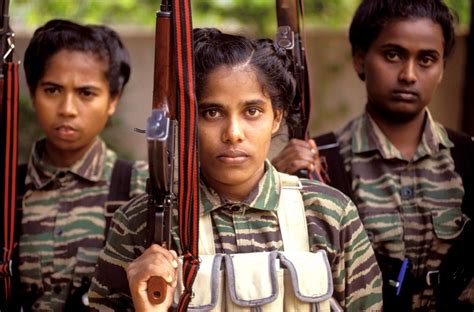 Military Female Fighters From The Liberation Tigers Of Tamil Eelam