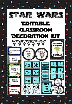 See more ideas about star themed classroom, classroom, classroom themes. Star Wars-themed classroom decoration set (with editable ...