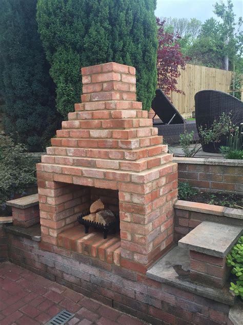 Outdoor Brick Fireplace Designs Bintang Decor