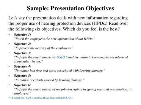 Writing Objectives Power Point