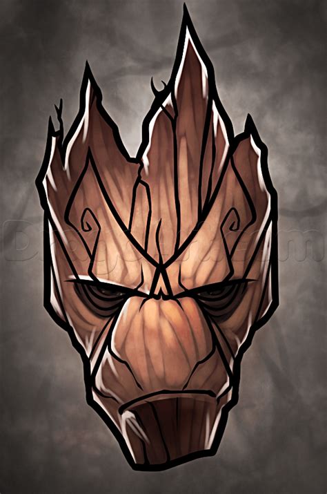 Free online drawing application for all ages. How to Draw Groot Easy, Step by Step, Marvel Characters ...